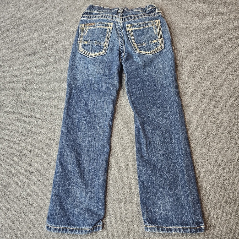 Ariat Boys Denim Jeans Size 7 Slim Western Adjustable Waist - Picture 3 of 7